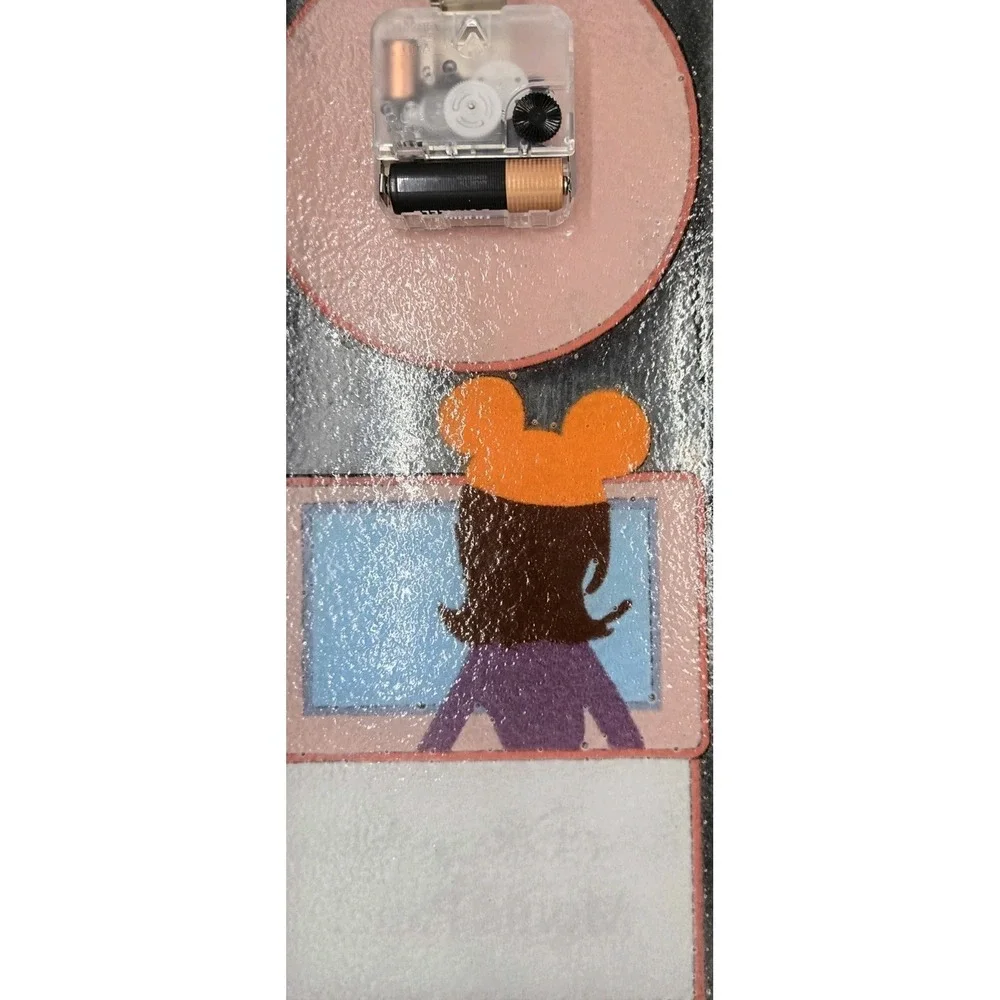 Disney Moms Panel‎ Signed Fused Glass Clock 2011 - Disney Rare Award - Disneyana